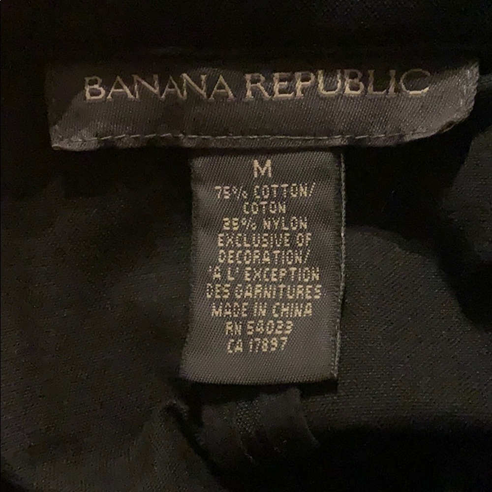 Banana Republic Black Trench Coat